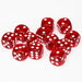 Chessex - Dice Translucent D6 16mm Red & White 1