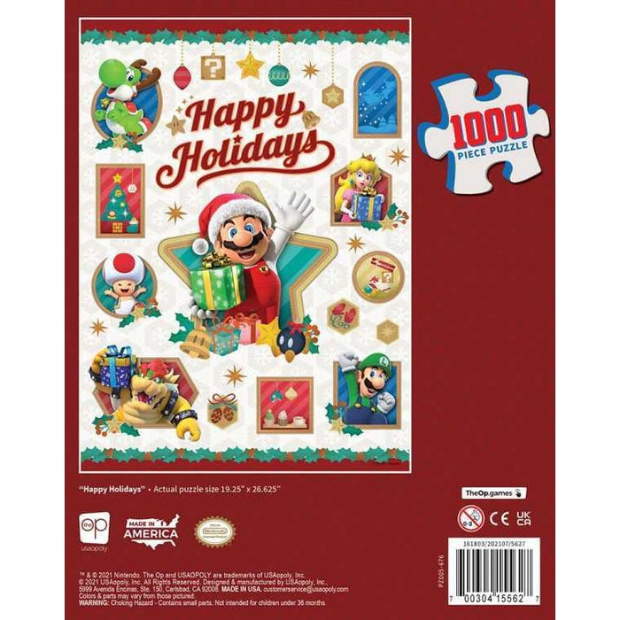 Usaopoly Inc - Super Mario Happy Holidays 1000 Piece Puzzle 2
